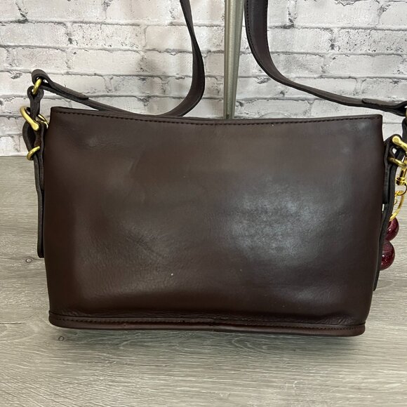 Coach Equestrian Vintage Leather Satchel bag Dark Brown - Picture 3 of 6